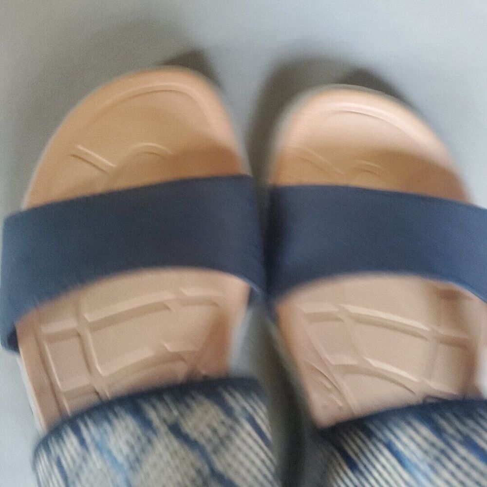 BOC Jorunn Navy Blue Strappy Fabric Upper Slingback Sandals Size 9M - Picture 11 of 12